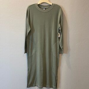 Old Navy Olive Green Women's Sweatshirt Dress